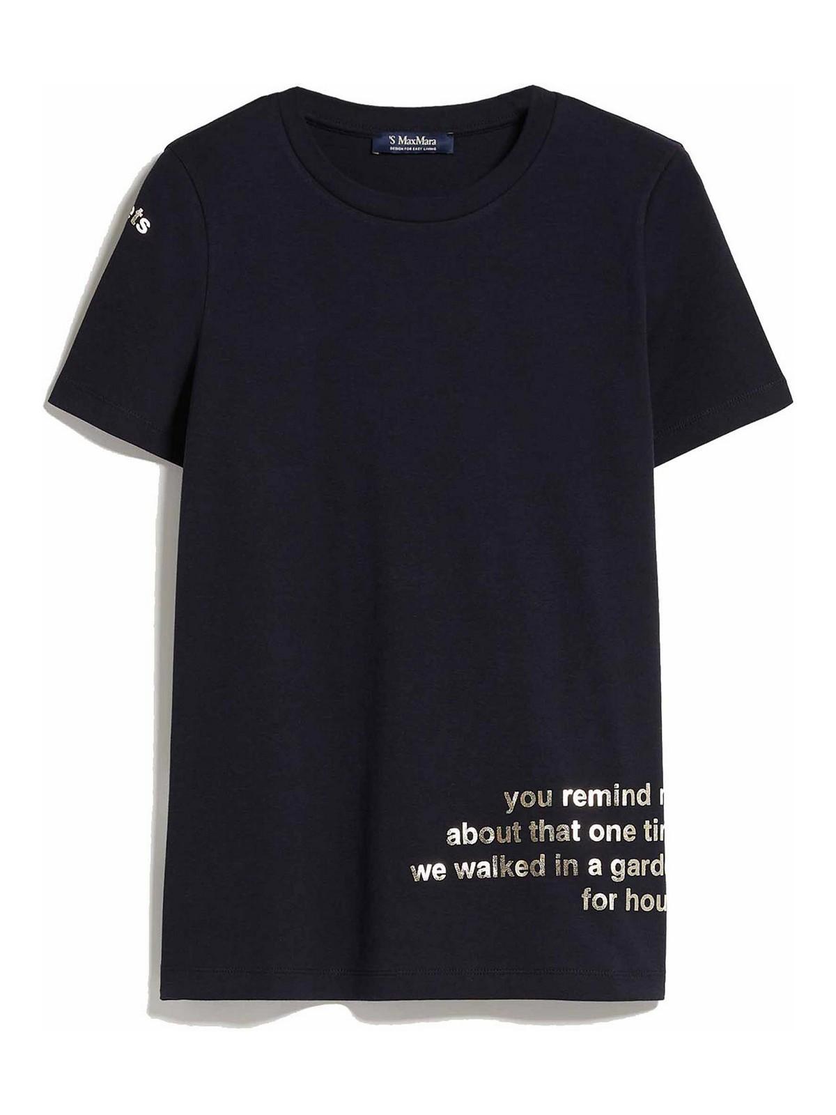 MAX MARA T-shirt Aris-s Nd  Female In Dark Blue Product Image