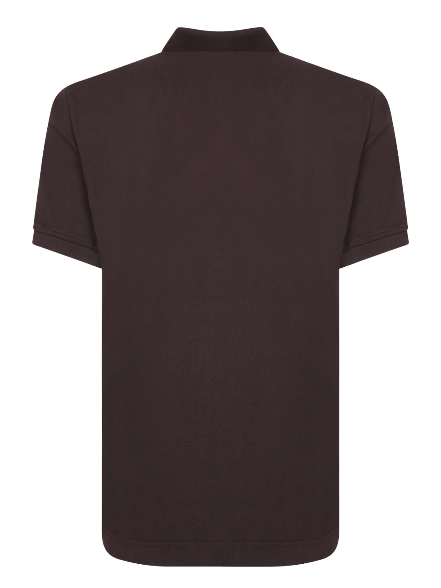 Black Cotton Short-sleeved Polo Shirt Product Image