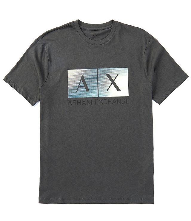 Armani Exchange Iridescent Box Logo Short Sleeve T-Shirt Product Image