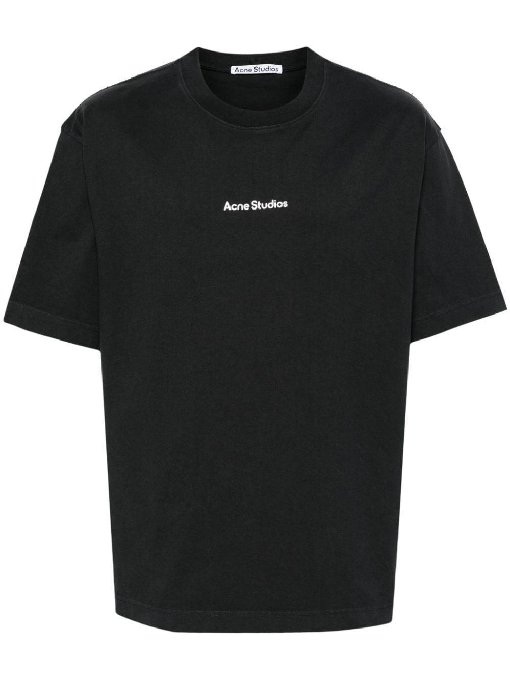 Logo-print Cotton T-shirt In Black Product Image