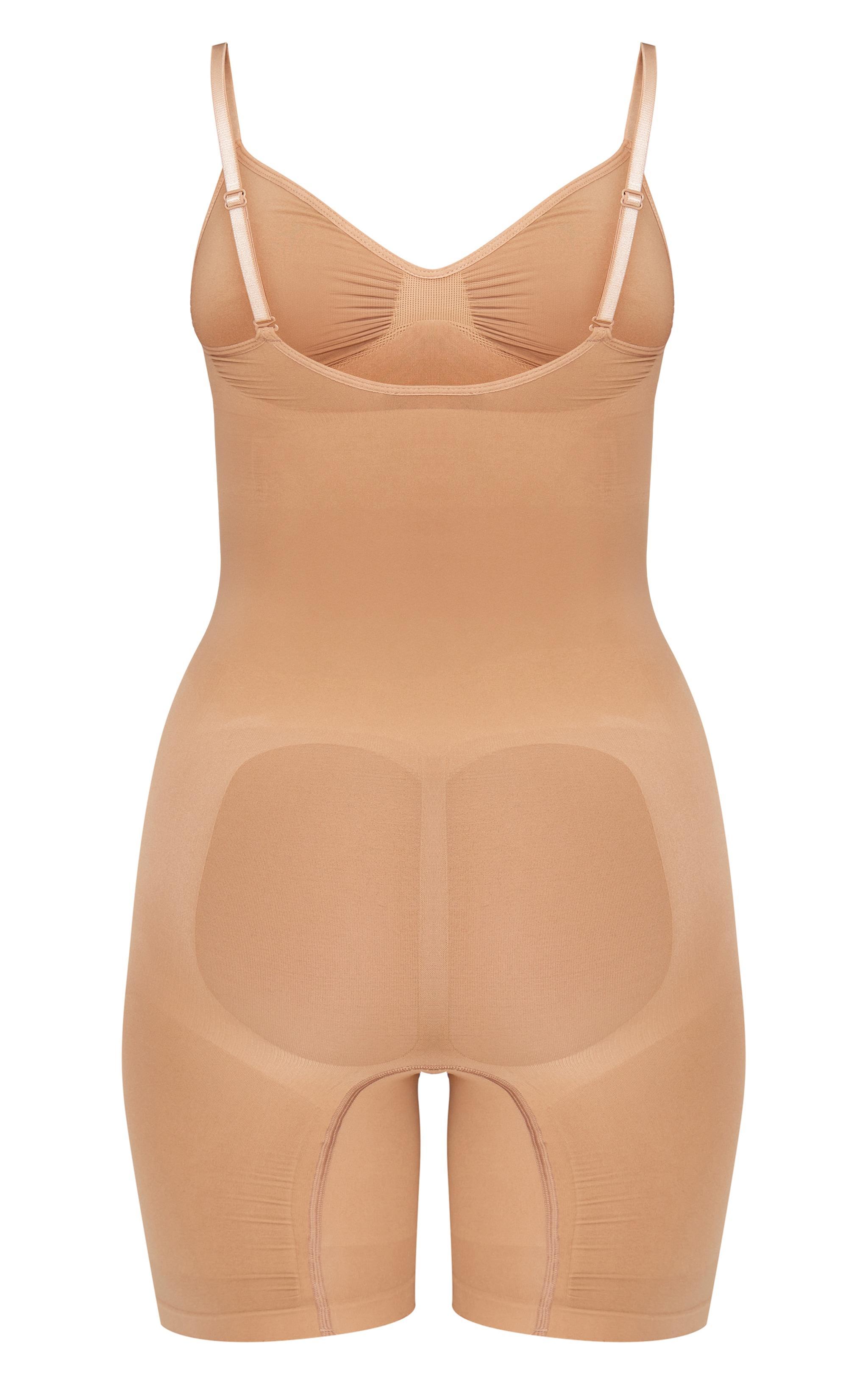 Nude Mid Thigh Shapewear Bodysuit Product Image