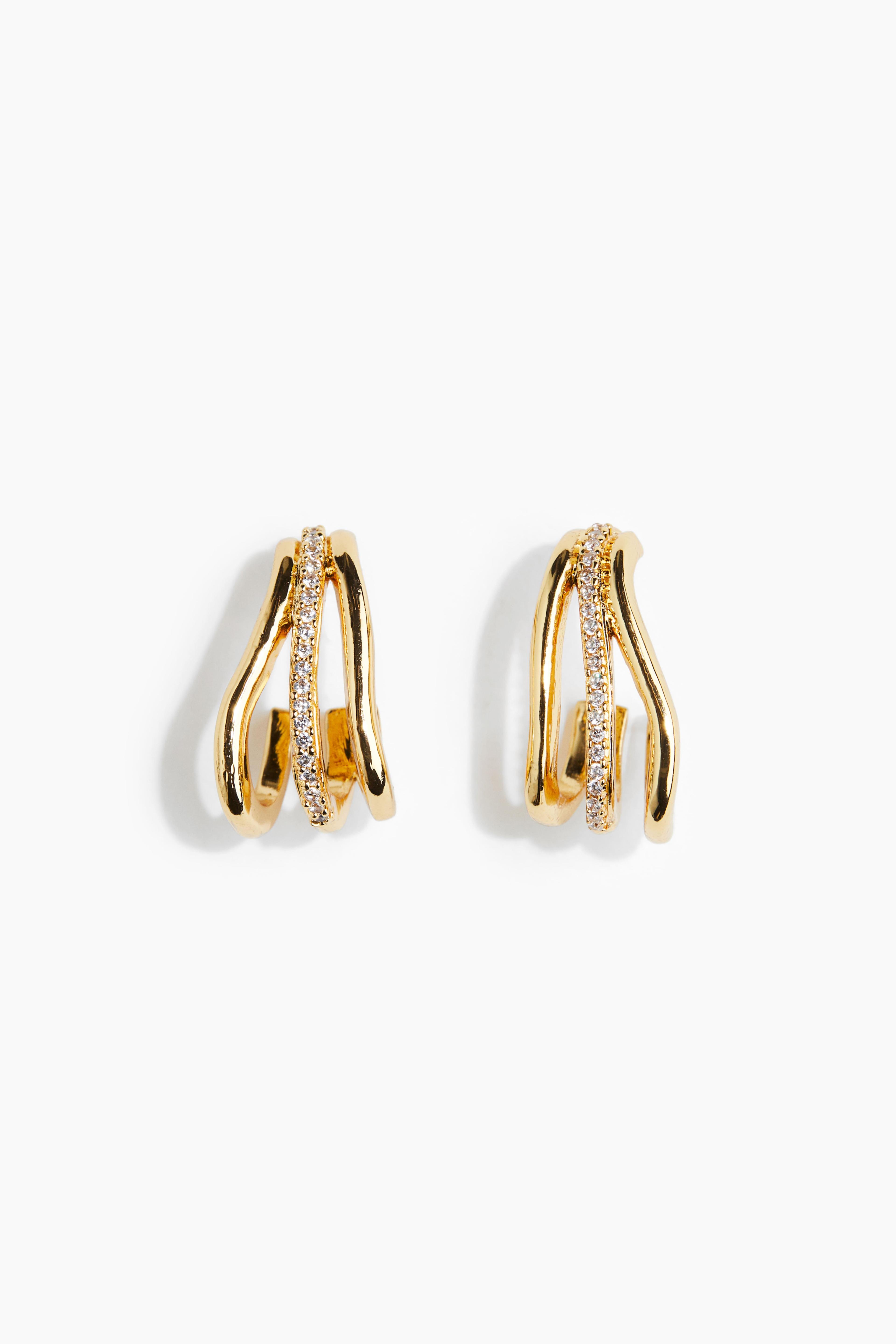 Gold-Plated Hoop Earrings Product Image