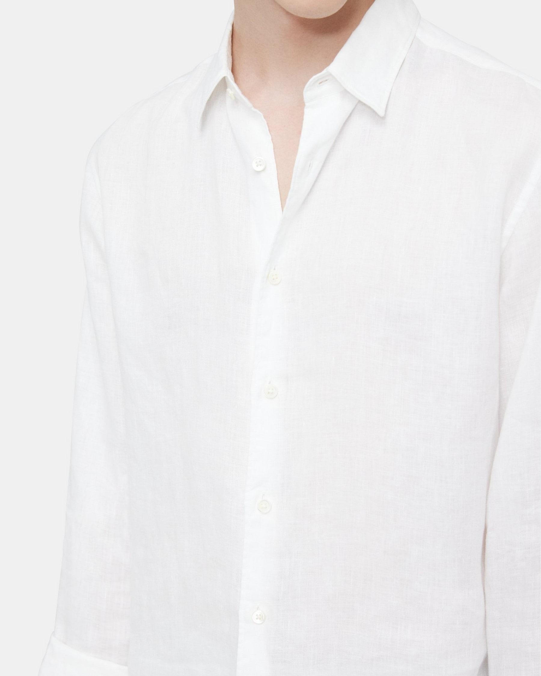 Standard-Fit Shirt in Relaxed Linen Product Image