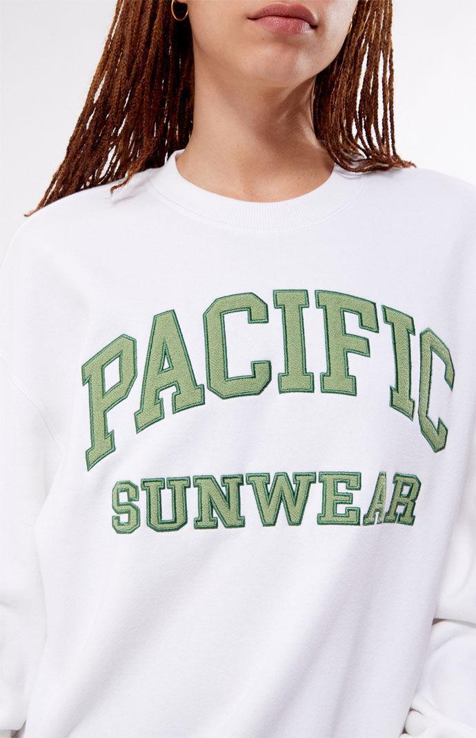 Women's Pacific Sunwear Arch Crew Neck Sweatshirt Product Image