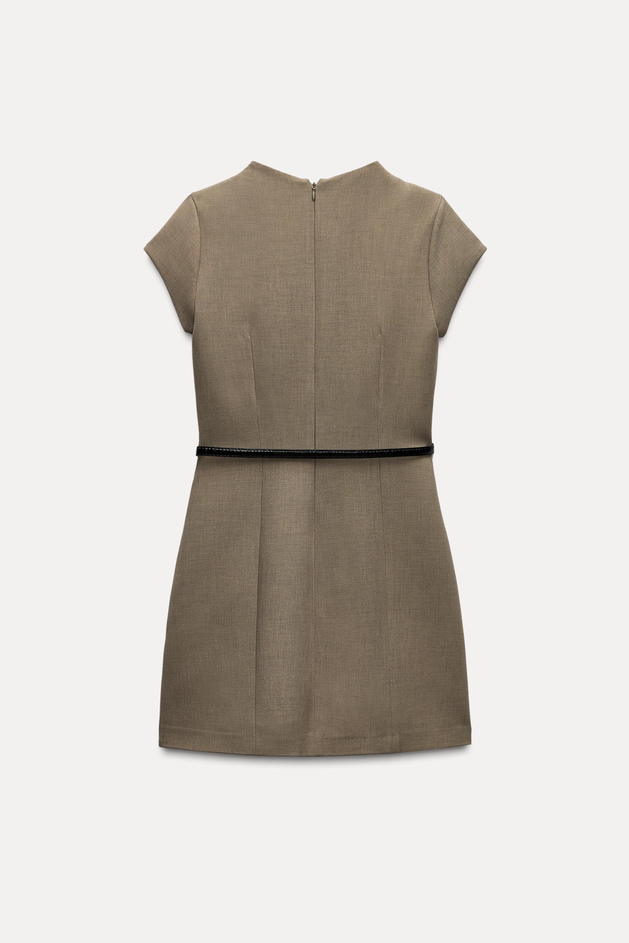 BELTED MINI DRESS Product Image