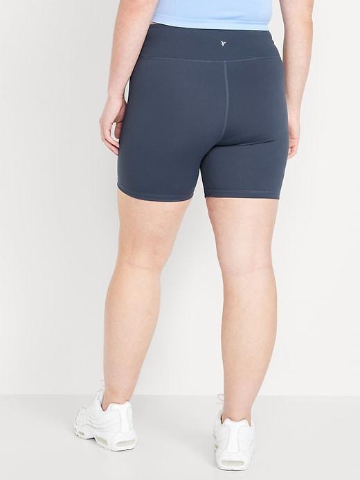 High-Waisted PowerSoft Biker Shorts -- 6-inch inseam Product Image