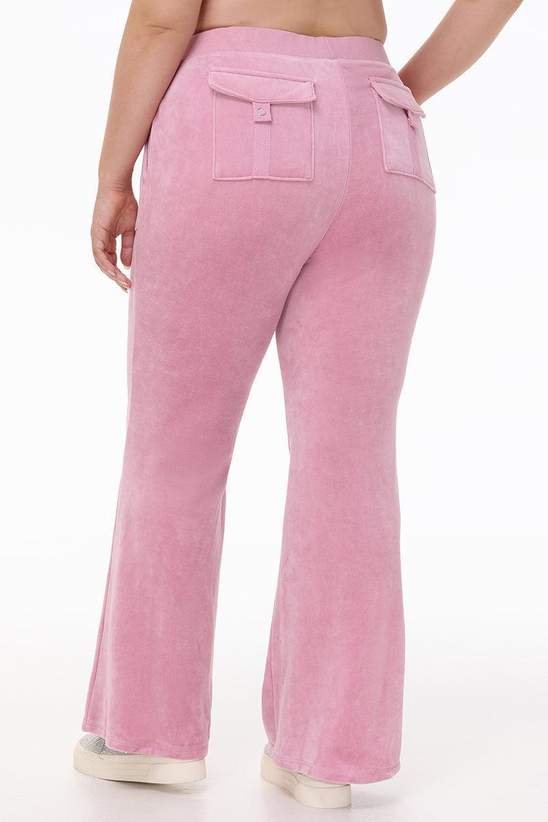 Plus-Size Heritage Cotton Velour Track Pants Product Image