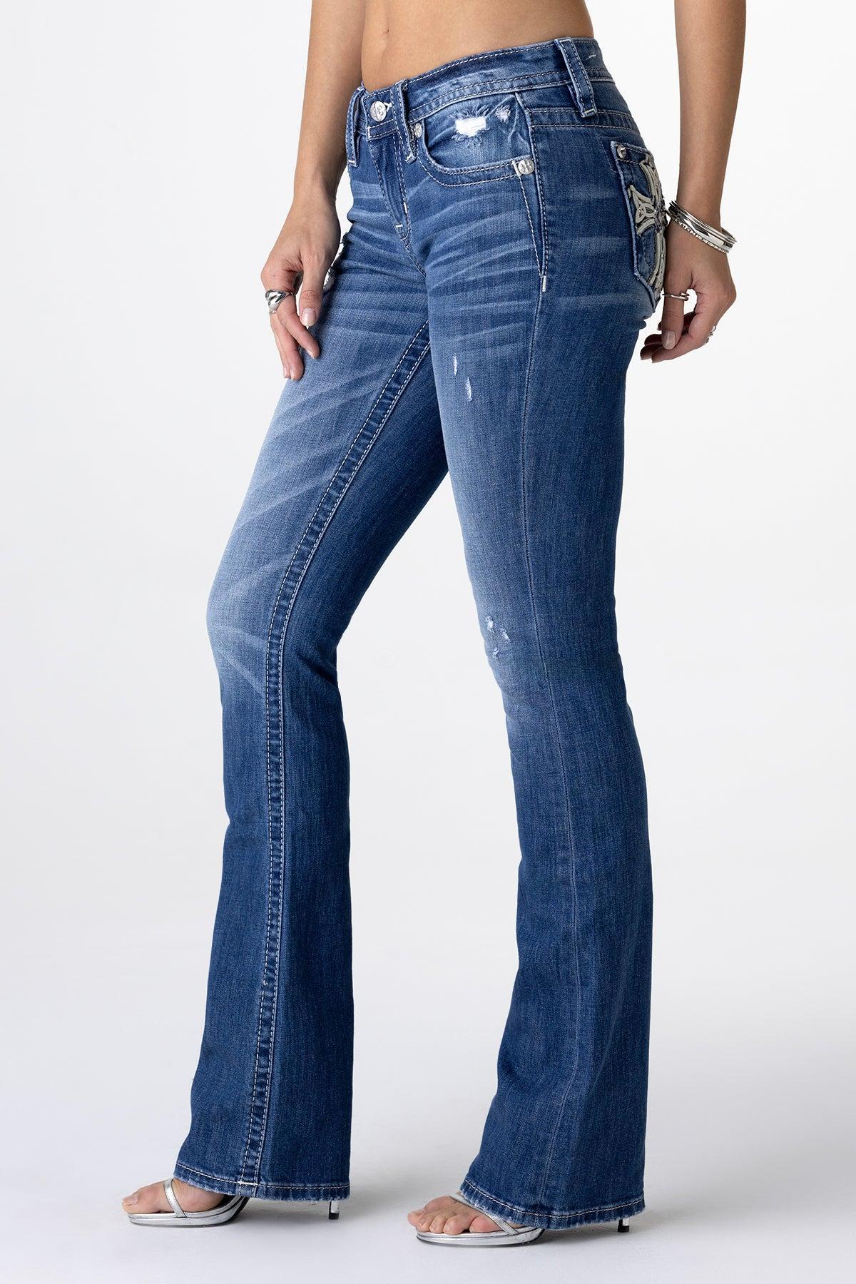 Willow Cross Bootcut Jeans Product Image