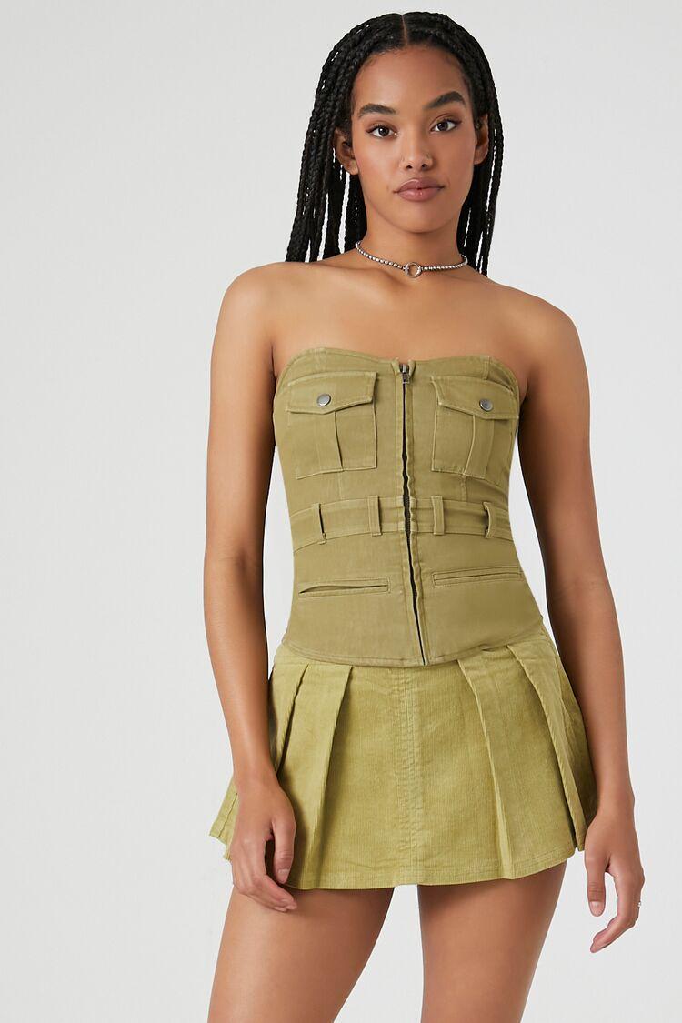 Pleated Corduroy Skort | Forever 21 product image