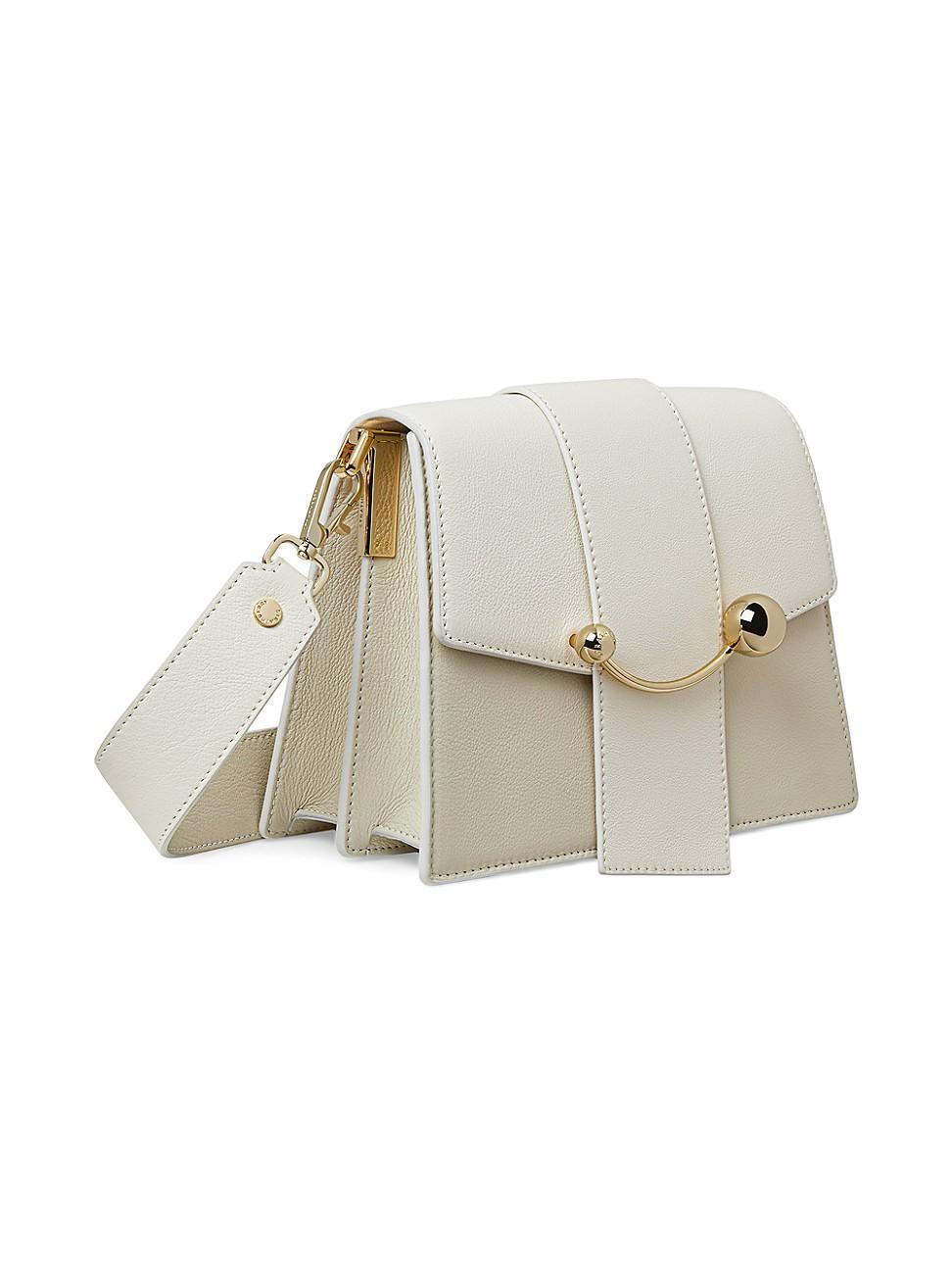 Womens Box Crescent Leather Bag Product Image