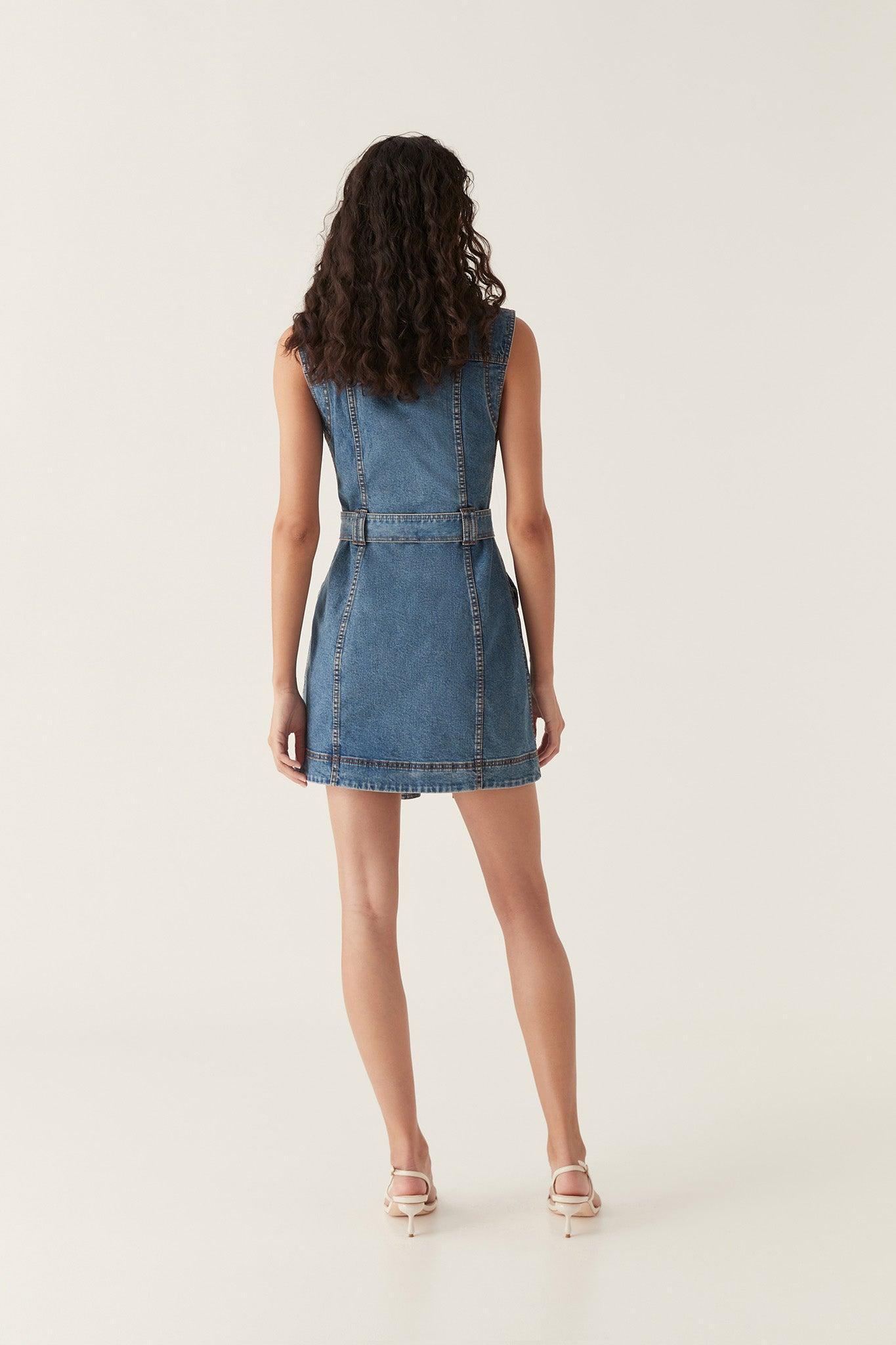 Balance Denim Mini Dress Product Image