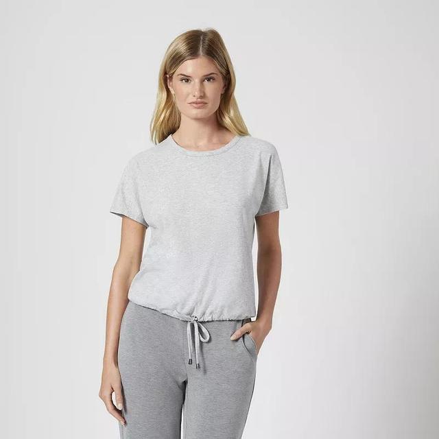 Womens Grey & Gray Crewneck Dolman Sleeve Tee, Womens Grey Gray Product Image