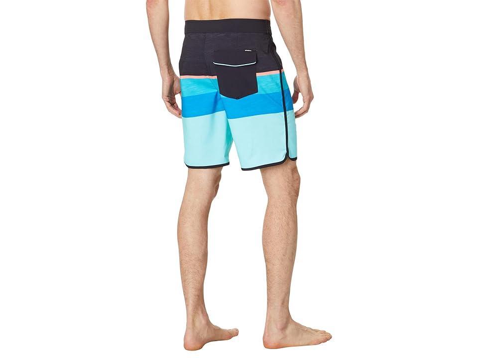 O'Neill Lennox Scallop 19 Boardshorts (Turquoise 1) Men's Swimwear Product Image