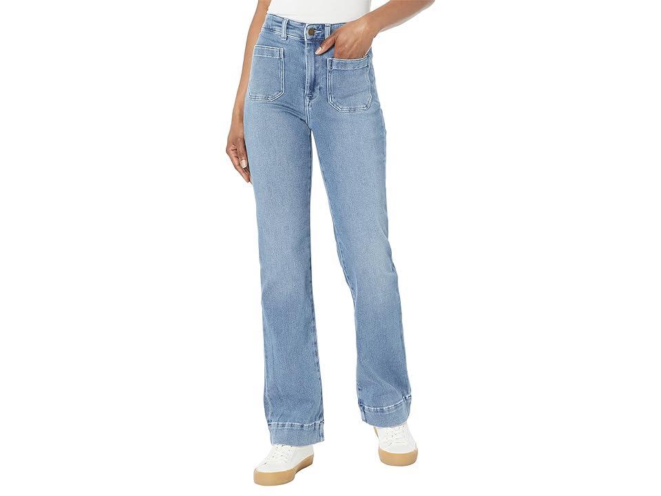 Faherty Stretch Terry Wide Leg Patch Pocket Jeans Product Image