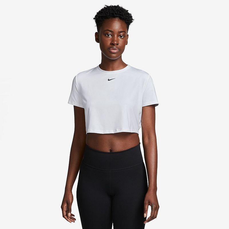 Womens Nike One Dri-FIT Crop Short Sleeve Top Product Image