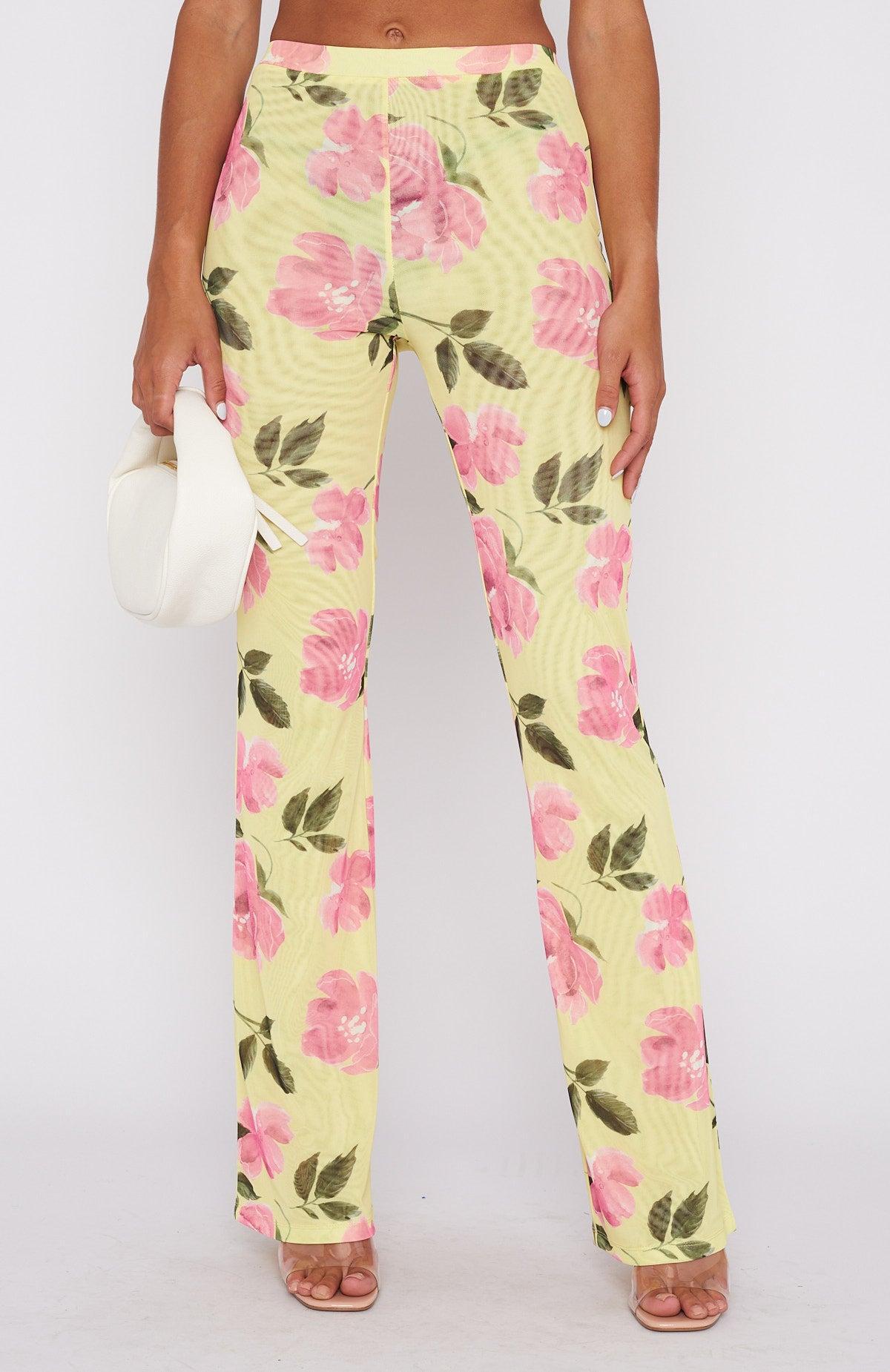 Summer In The City Pants Lemon Rose Product Image