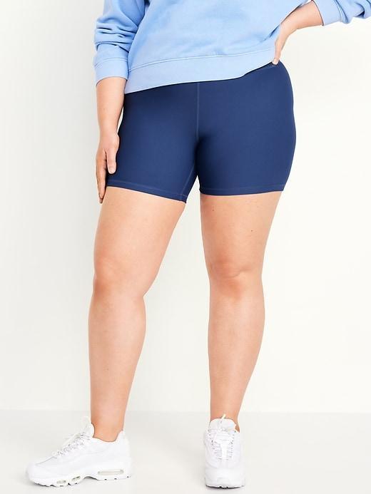 High-Waisted PowerSoft Biker Shorts -- 6-inch inseam Product Image