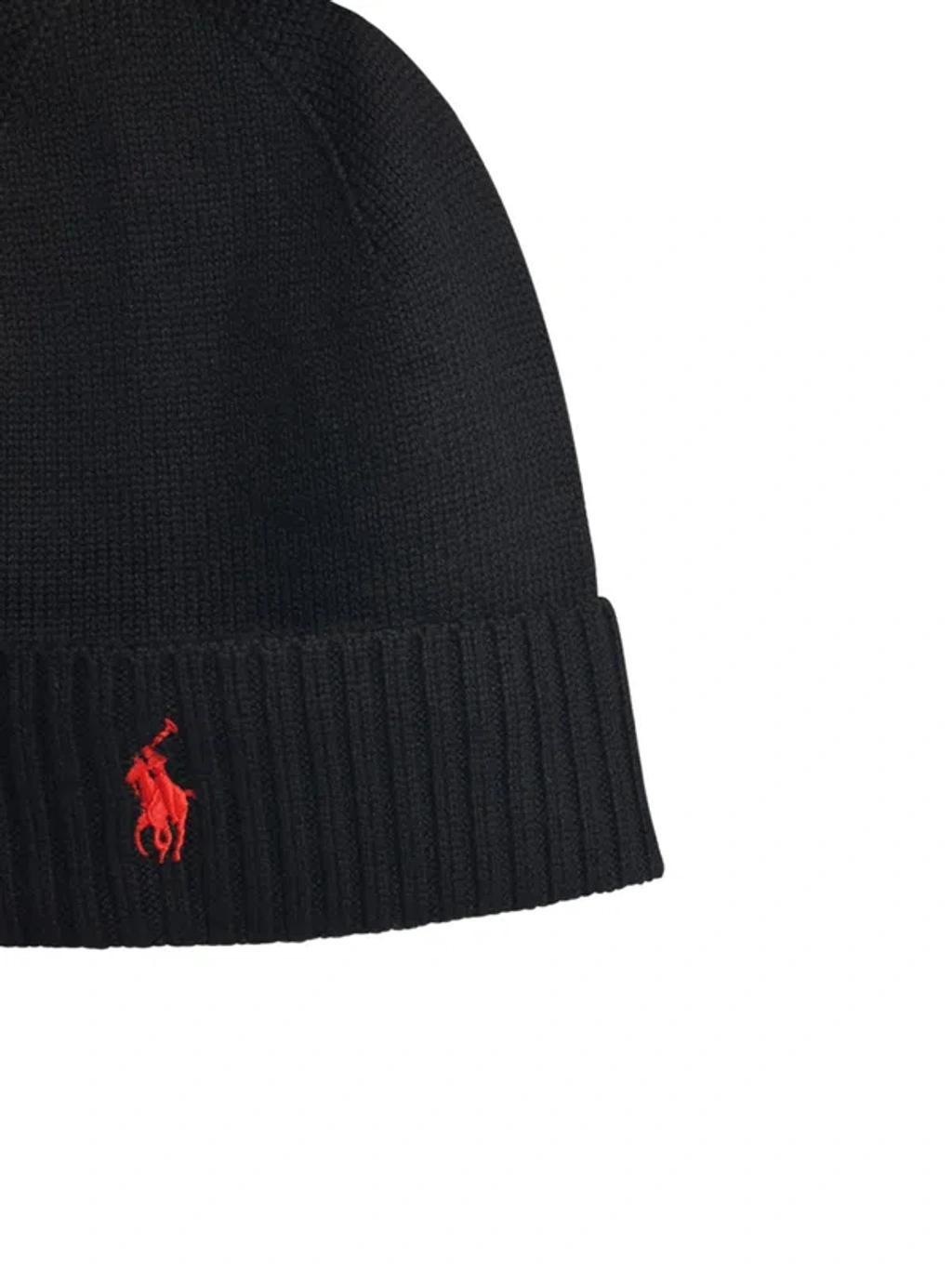 POLO RALPH LAUREN Black Wool Beanie Product Image