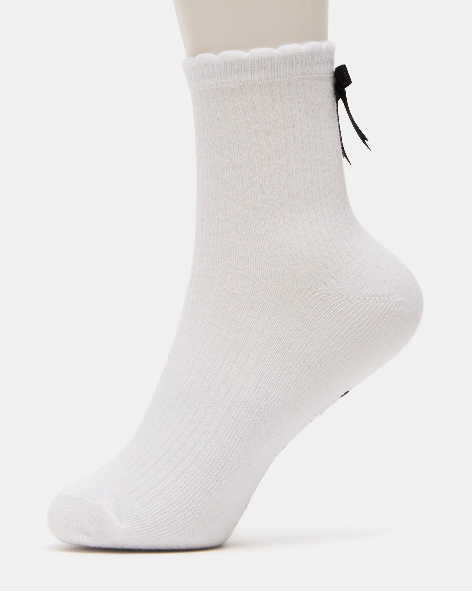 BOW SOCKS WHITE Female Product Image