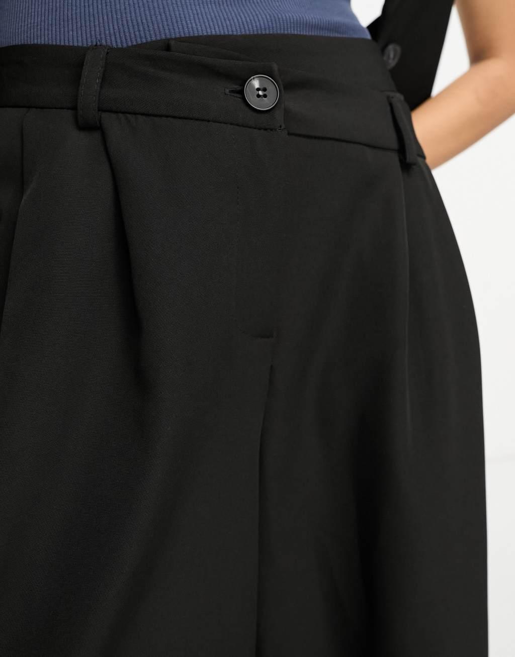 Miss Selfridge asymmetric waist wide leg pants - part of a set Product Image