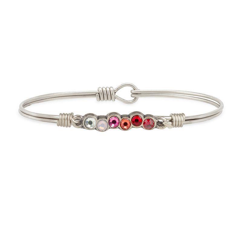 Luca + Danni Love Ombre Starlight Bangle Bracelet, Womens Silver Tone Product Image