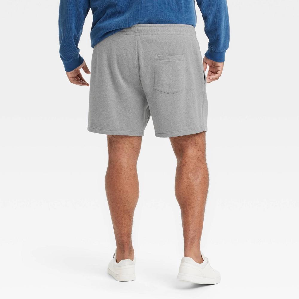 Men's Big & Tall Every Wear 7" Ultra Soft Fleece Pull-On Shorts - Goodfellow & Co™ Gray 4XL Product Image