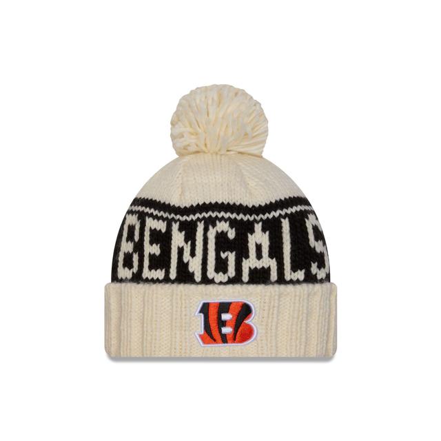 Cincinnati Bengals 2024 Cold Weather Chrome Pom Knit Hat Female Product Image