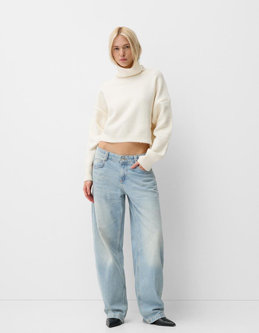 Balloon-fit baggy jeans Product Image