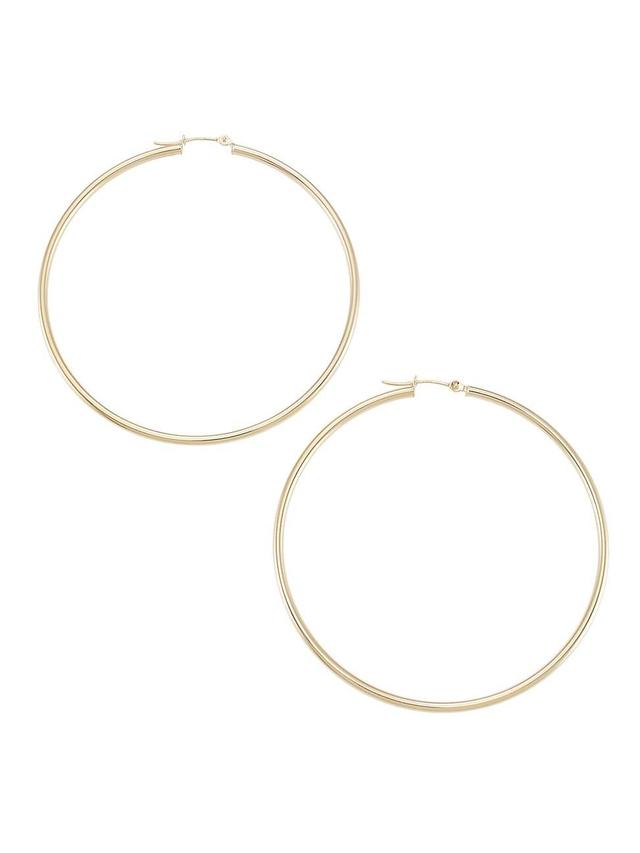 Womens 14K Gold Hoop Earrings Product Image