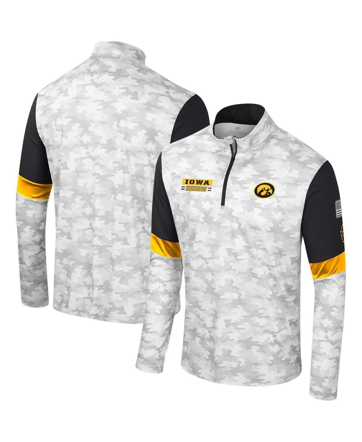 Mens Colosseum Camo Iowa Hawkeyes OHT Military Appreciation Tomahawk Quarter-Zip Windshirt Product Image