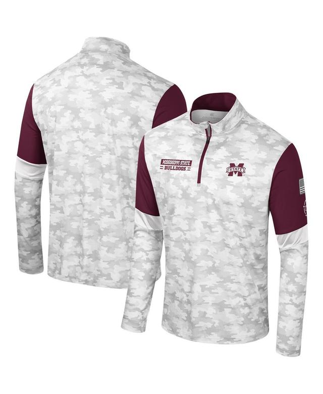 Mens Colosseum Camo Mississippi State Bulldogs OHT Military Appreciation Tomahawk Quarter-Zip Windshirt Product Image