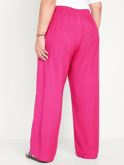 High-Waisted Playa Wide-Leg Pants Product Image