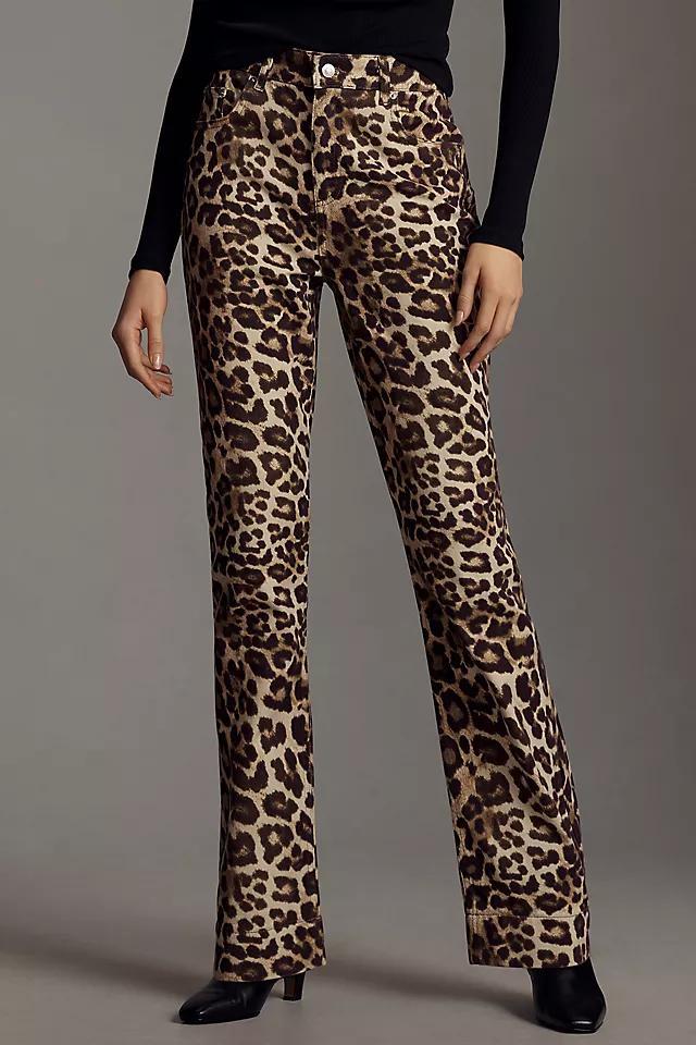 ALIGNE Miso Leopard-Print Straight-Leg Jeans Product Image