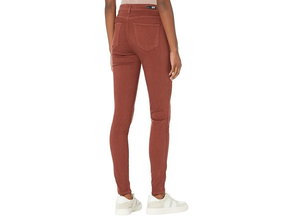 KUT from the Kloth Mia High-Rise Fab AB Toothpick Skinny Five-Pocket in Nutmeg (Nutmeg) Women's Jeans Product Image