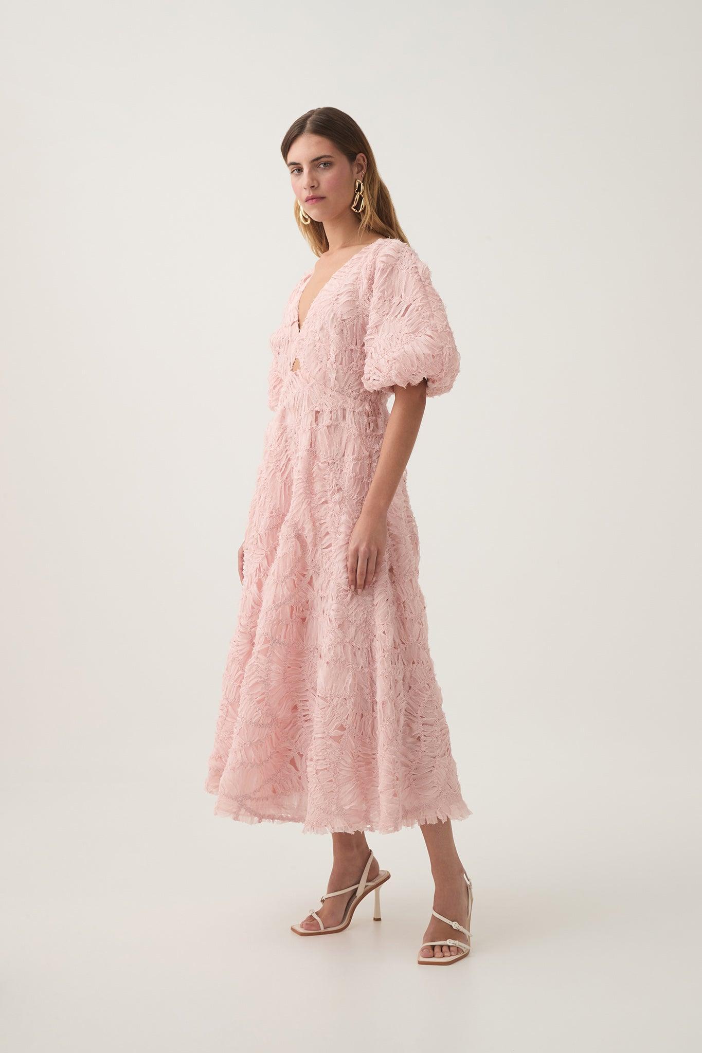 Florential Textured Midi Dress Product Image