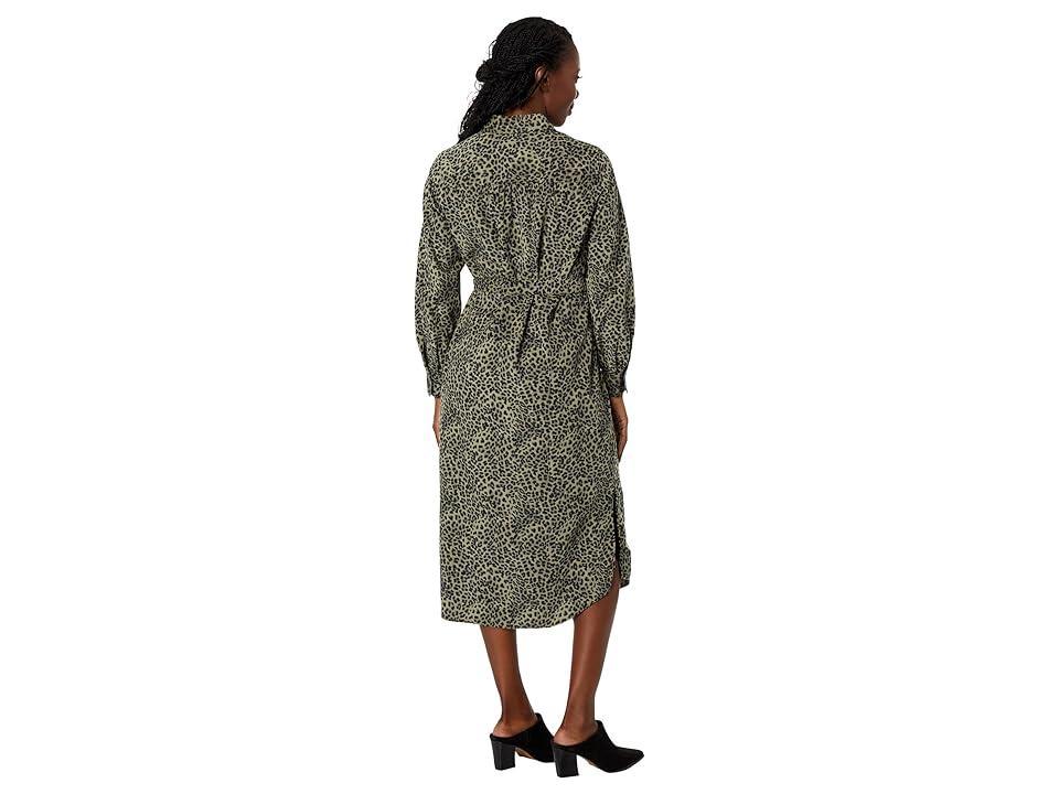 Tommy Bahama Lovely Leo Long Sleeve Shirtdress (Feather Green) Women's Dress Product Image