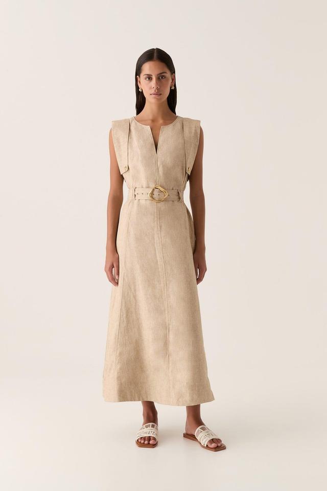 Lyric Belted Midi Dress Product Image