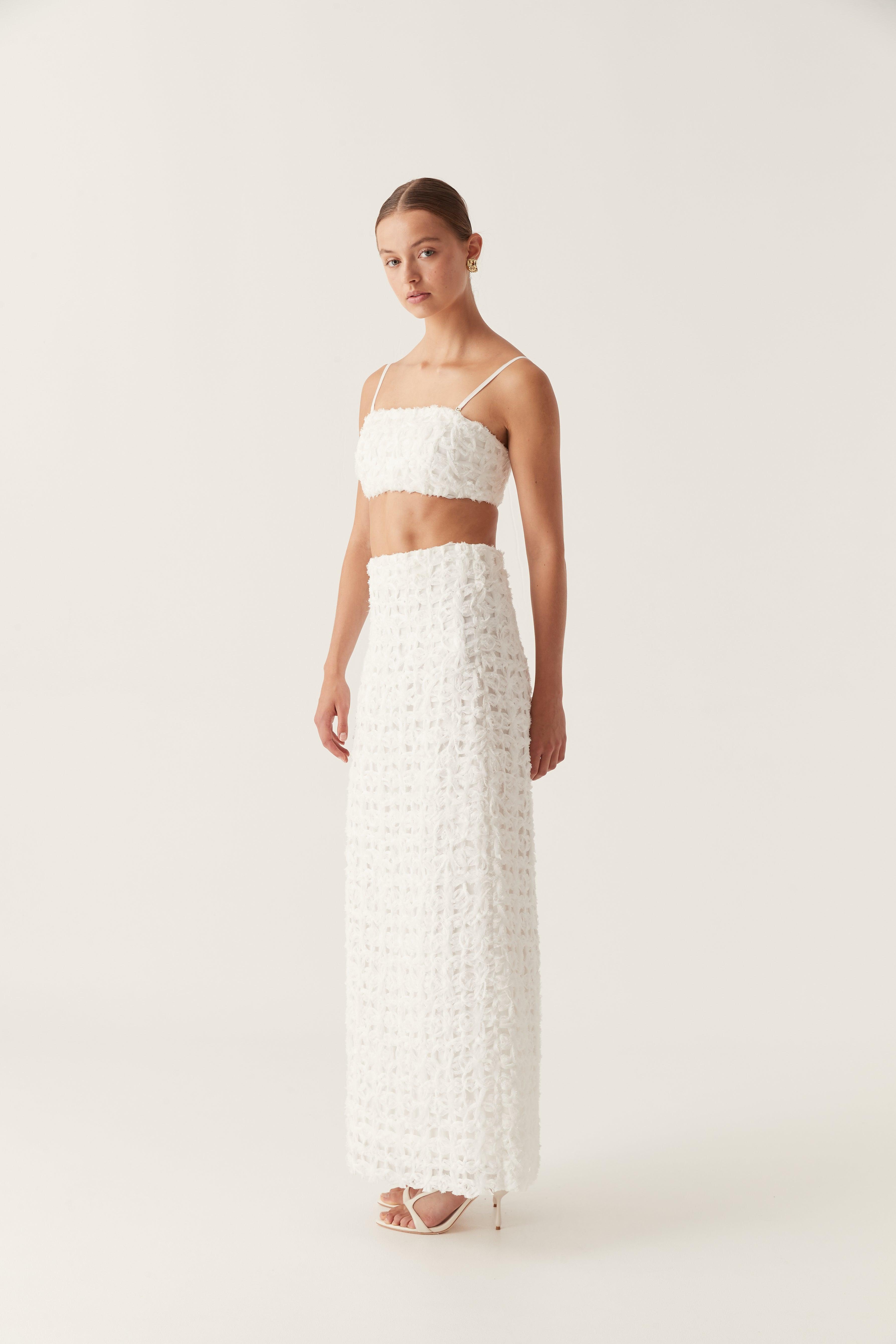 Quintette Textured Midi Skirt Product Image