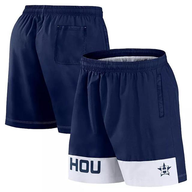 Mens Fanatics Houston Astros Elements Swim Shorts Blue Product Image