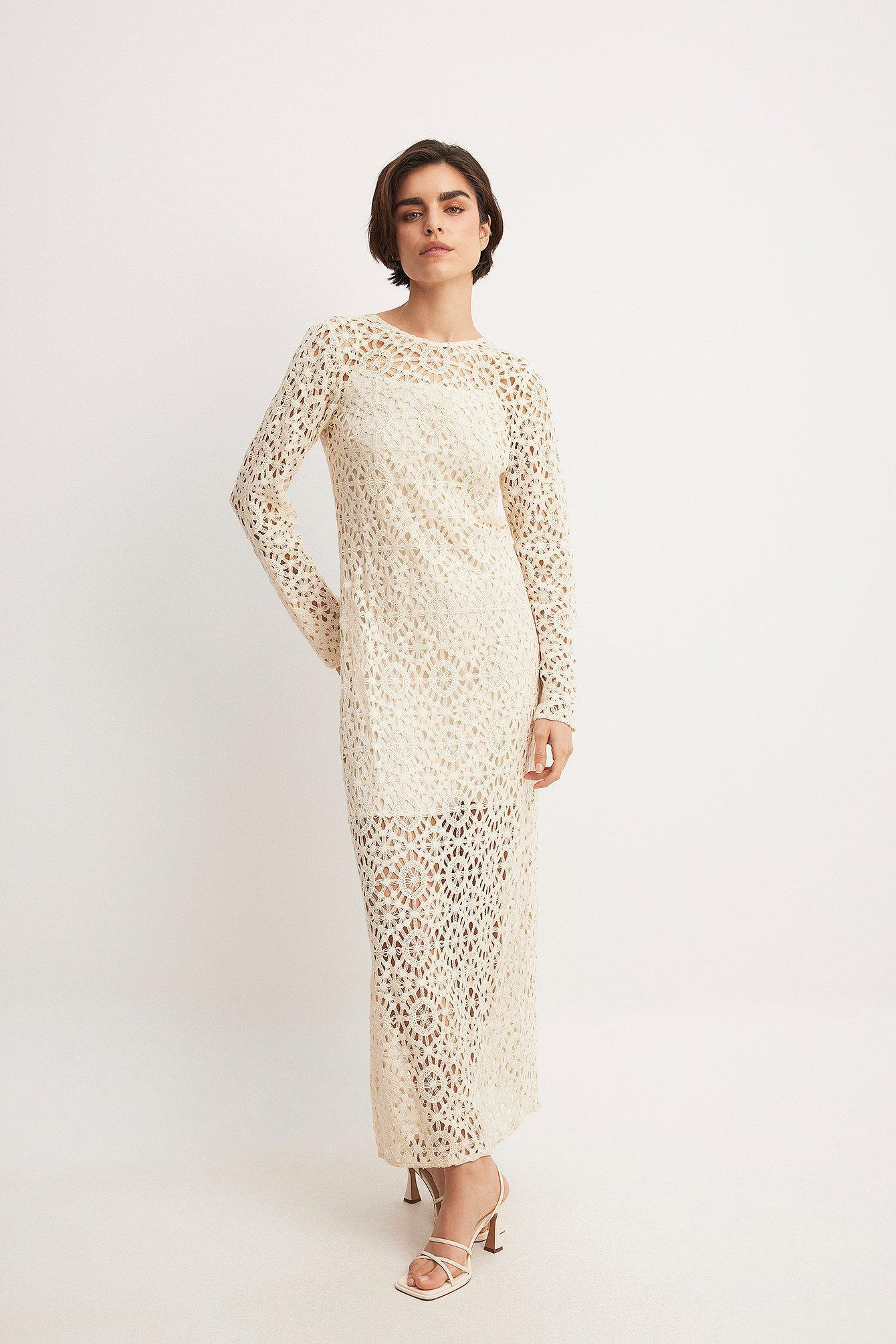 Crochet Straight Maxi Dress Product Image