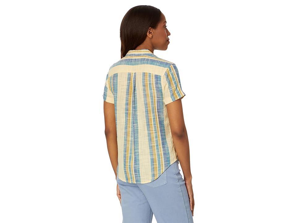 Toad&Co Camp Cove Short Sleeve Shirt (Barley Stripe) Women's Clothing Product Image