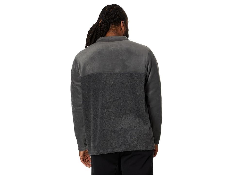 Columbia Big Tall Steens Mountain Half Snap (Charcoal Heather/Shark) Men's Fleece Product Image