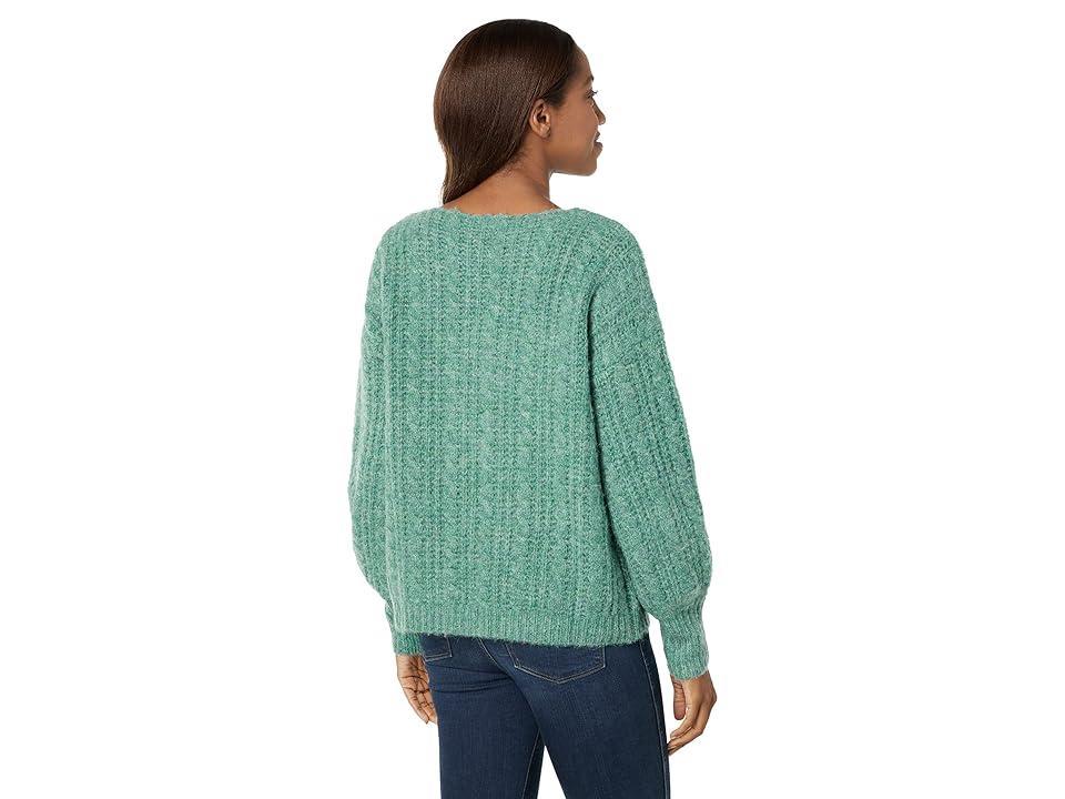 Hatley Cable Knit Pullover (Arctic) Women's Clothing Product Image