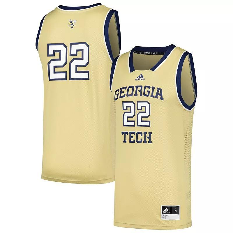 Mens adidas #22 Georgia Tech Yellow Jackets Swingman Jersey Product Image