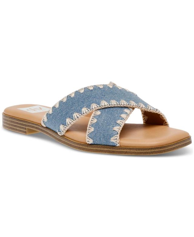 Dv Dolce Vita Womens Miguel Crisscross Flat Slide Sandals Product Image