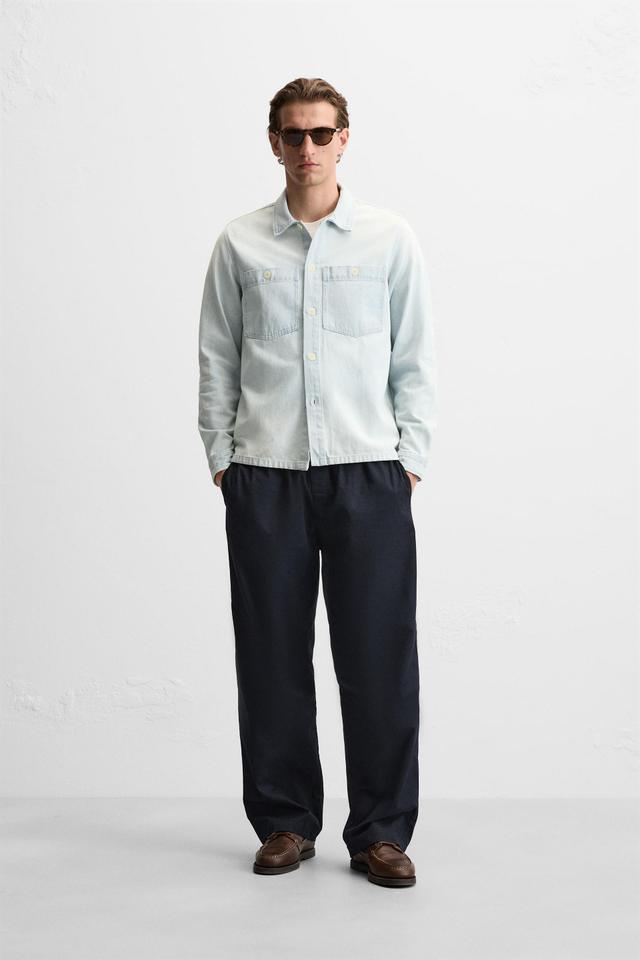 POCKET DENIM OVERSHIRT Product Image