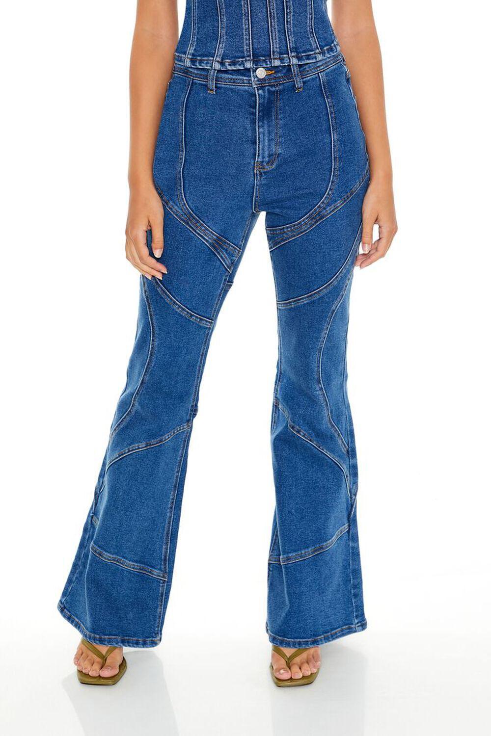 Reworked High-Rise Flare Jeans | Forever 21 Product Image