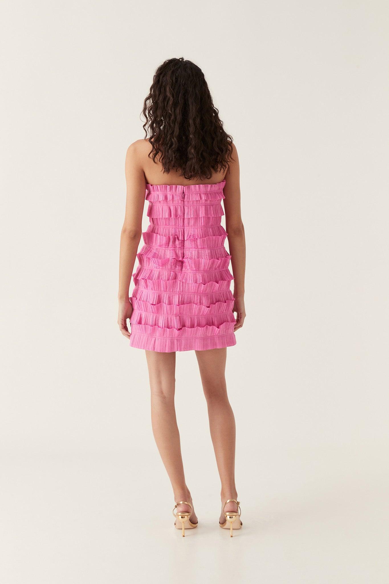 Palladium Ruffled Mini Dress Product Image