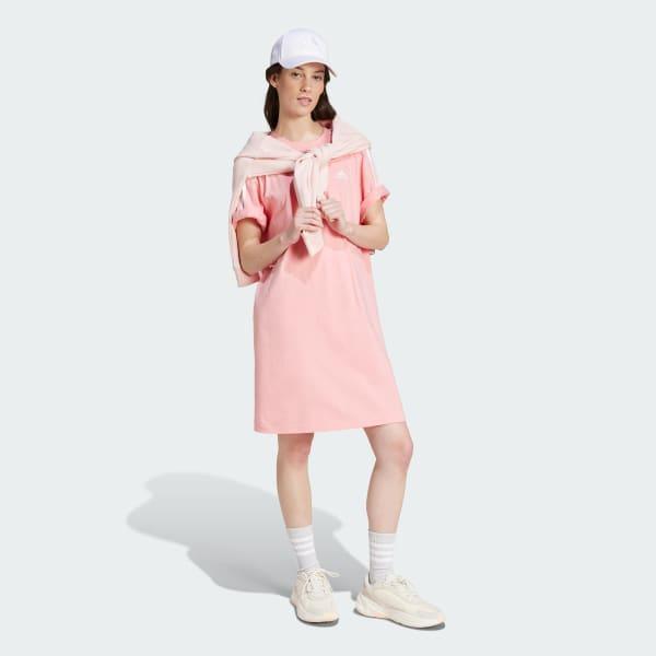 Essentials 3-Stripes Single Jersey Boyfriend Tee Dress Product Image