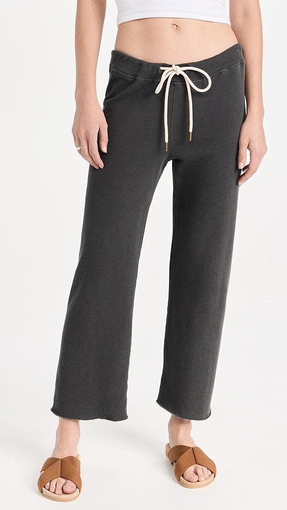 THE GREAT. The Wide Leg Cropped Sweatpants | Shopbop Product Image